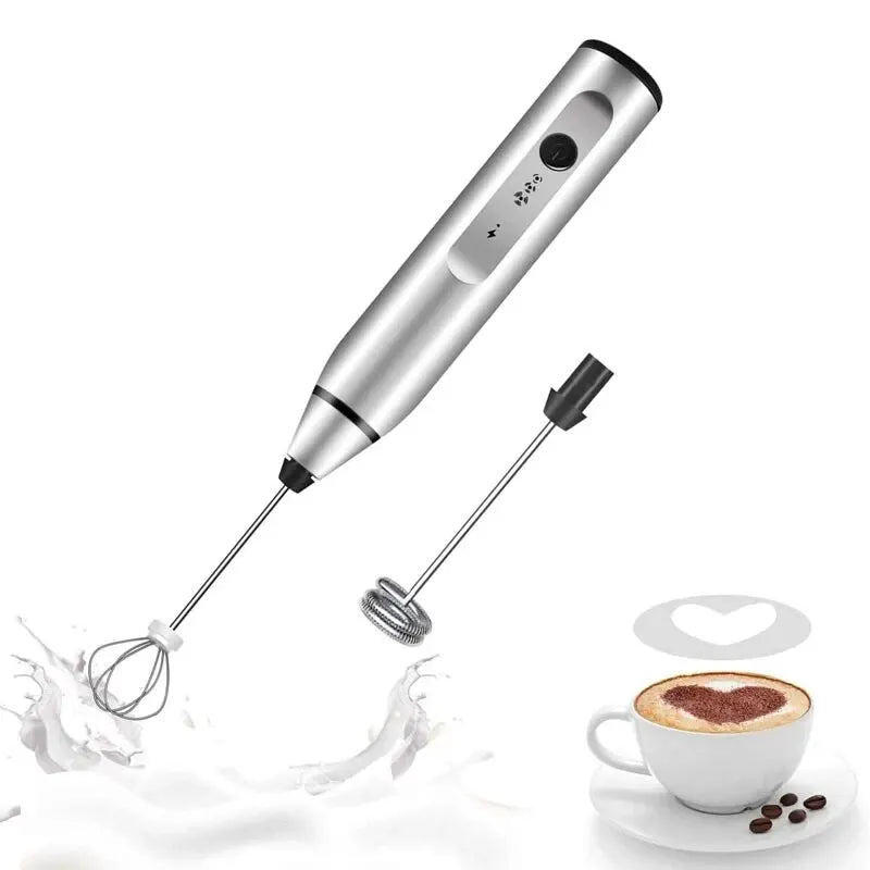 USB Rechargeable Handheld Milk Frother 3-Speed Whisk product image 6
